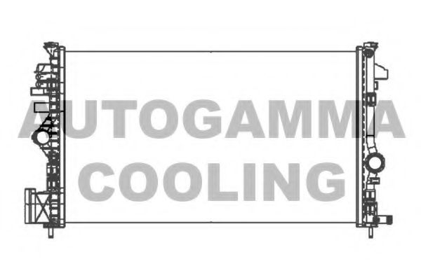 AUTOGAMMA 105318 Радиатор охлаждения двигателя для SAAB