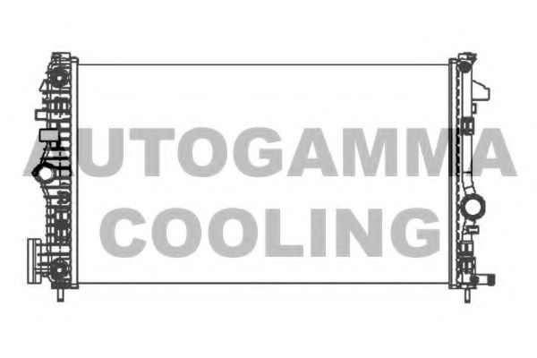 AUTOGAMMA 105319 Радиатор охлаждения двигателя для SAAB 9-5 (YS3G)