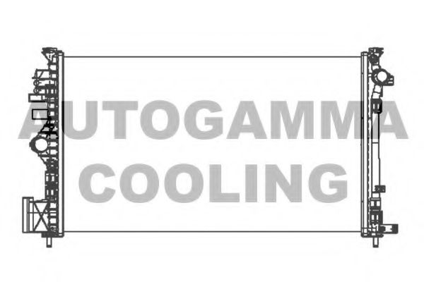 AUTOGAMMA 105320 Радиатор охлаждения двигателя для SAAB 9-5 (YS3G)