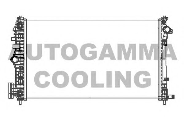 AUTOGAMMA 105321 Радиатор охлаждения двигателя для SAAB 9-5 (YS3G)