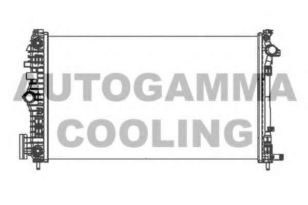AUTOGAMMA 105323 Радиатор охлаждения двигателя для SAAB