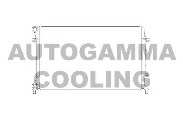 AUTOGAMMA 105324 Радиатор охлаждения двигателя для SEAT