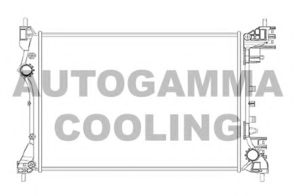 AUTOGAMMA 105365 Радиатор охлаждения двигателя AUTOGAMMA для ALFA ROMEO