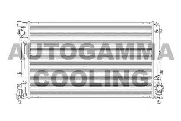 AUTOGAMMA 105370 Радиатор охлаждения двигателя для ABARTH