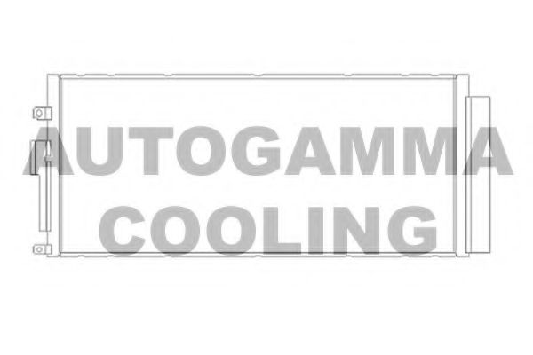 AUTOGAMMA 105373 Радиатор кондиционера для ABARTH