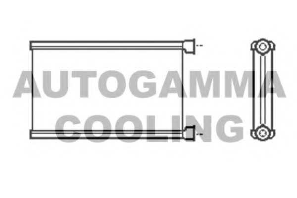 AUTOGAMMA 105390 Радиатор печки для BMW 1