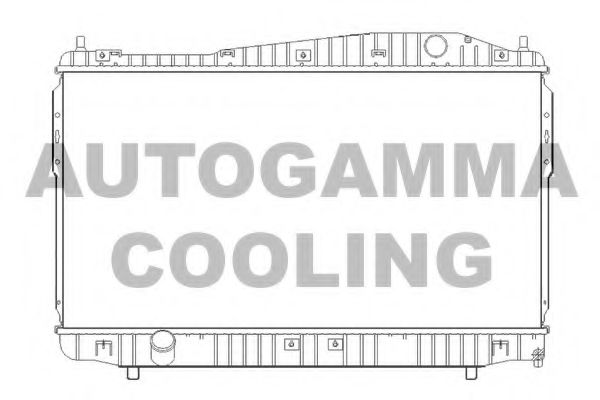AUTOGAMMA 105391 Радиатор охлаждения двигателя AUTOGAMMA для CHEVROLET