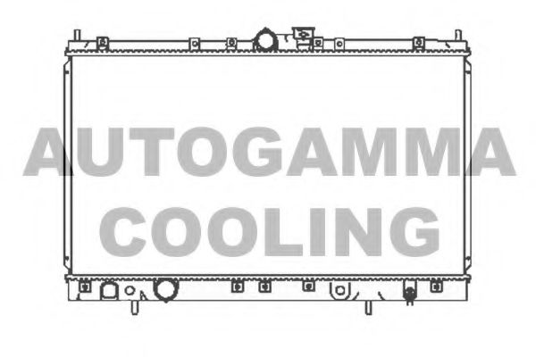 AUTOGAMMA 105399 Радиатор охлаждения двигателя для MITSUBISHI