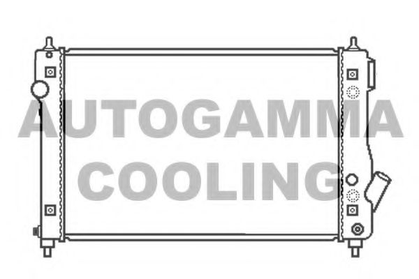 AUTOGAMMA 105410 Радиатор охлаждения двигателя для CHEVROLET
