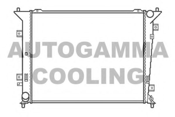 AUTOGAMMA 105413 Радиатор охлаждения двигателя для KIA MAGENTIS