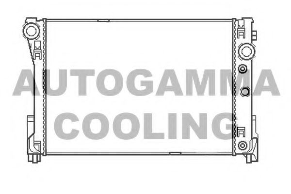 AUTOGAMMA 105415 Радиатор охлаждения двигателя для MERCEDES-BENZ E-CLASS купе (C207)