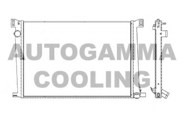 AUTOGAMMA 105416 Радиатор охлаждения двигателя для MINI