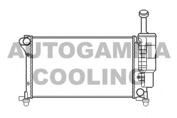 AUTOGAMMA 105428 Радиатор охлаждения двигателя для PEUGEOT 207