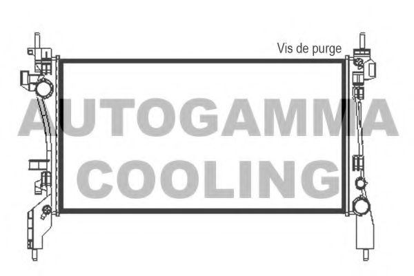 AUTOGAMMA 105430 Радиатор охлаждения двигателя для FIAT FIORINO