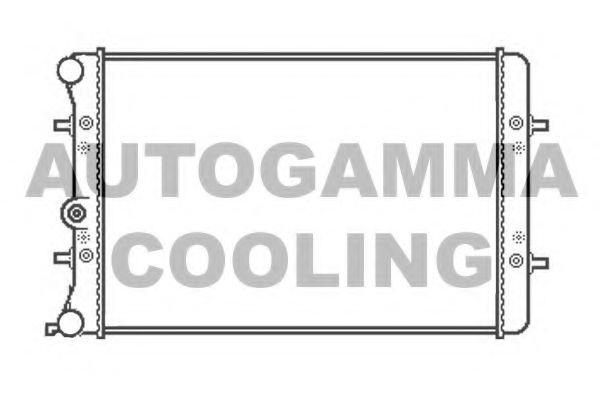AUTOGAMMA 105431 Радиатор охлаждения двигателя AUTOGAMMA для AUDI TT