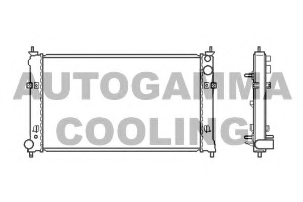AUTOGAMMA 105435 Радиатор охлаждения двигателя для MAZDA MPV