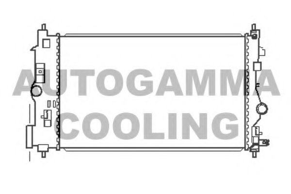 AUTOGAMMA 105447 Радиатор охлаждения двигателя AUTOGAMMA для CHEVROLET