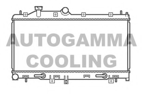 AUTOGAMMA 105492 Радиатор охлаждения двигателя для SUBARU