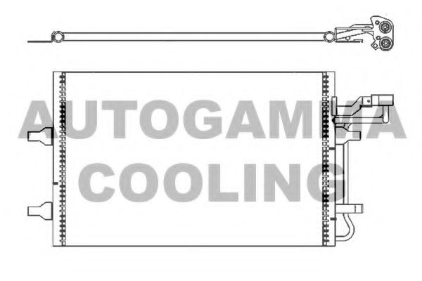 AUTOGAMMA 105512 Радиатор кондиционера для VOLVO C70