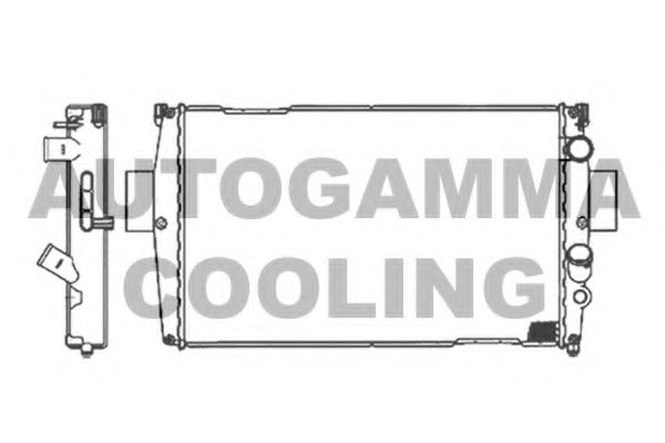 AUTOGAMMA 105521 Радиатор охлаждения двигателя для IVECO