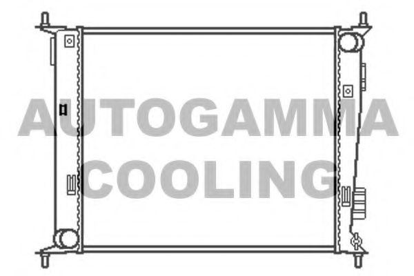 AUTOGAMMA 105532 Радиатор охлаждения двигателя для KIA SOUL