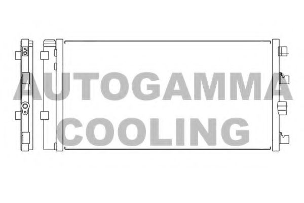 AUTOGAMMA 105538 Радиатор кондиционера для DACIA