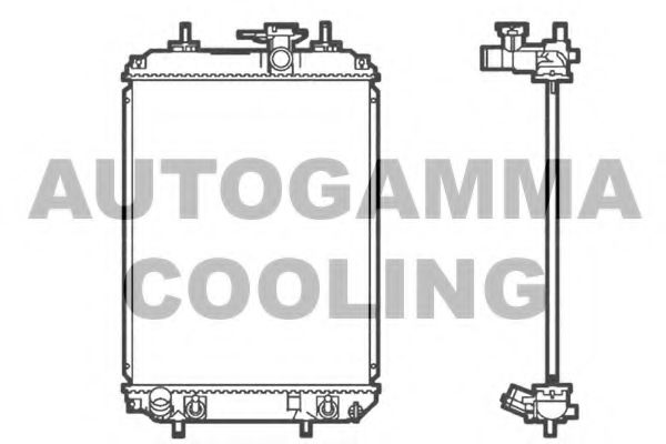 AUTOGAMMA 105562 Радиатор охлаждения двигателя для DAIHATSU BOON