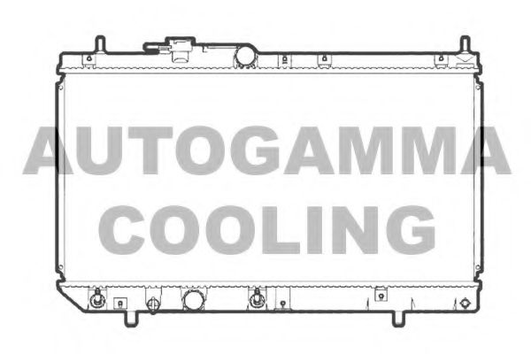 AUTOGAMMA 105565 Радиатор охлаждения двигателя для DAIHATSU