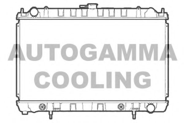 AUTOGAMMA 105572 Радиатор охлаждения двигателя для NISSAN 200 SX