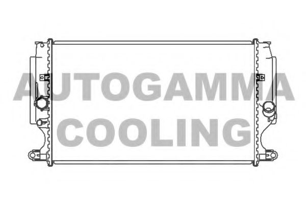 AUTOGAMMA 105582 Радиатор охлаждения двигателя для TOYOTA VERSO