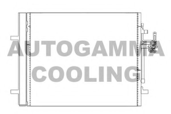 AUTOGAMMA 105598 Радиатор кондиционера для VOLVO V70