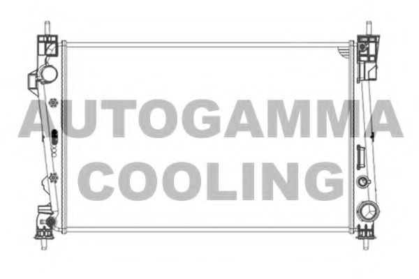 AUTOGAMMA 105602 Радиатор охлаждения двигателя AUTOGAMMA для ALFA ROMEO