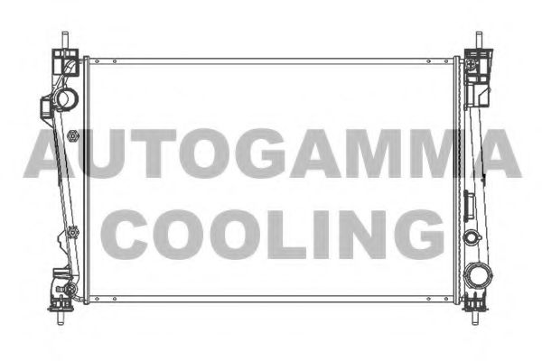 AUTOGAMMA 105603 Радиатор охлаждения двигателя AUTOGAMMA для ALFA ROMEO