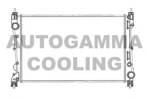 AUTOGAMMA 105604 Радиатор охлаждения двигателя AUTOGAMMA для FIAT PRATICO