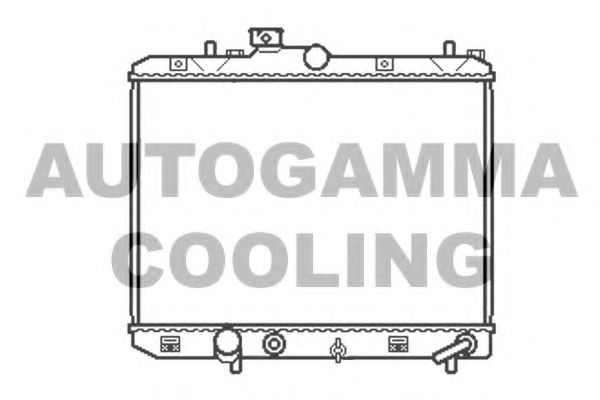 AUTOGAMMA 105607 Радиатор охлаждения двигателя для OPEL AGILA