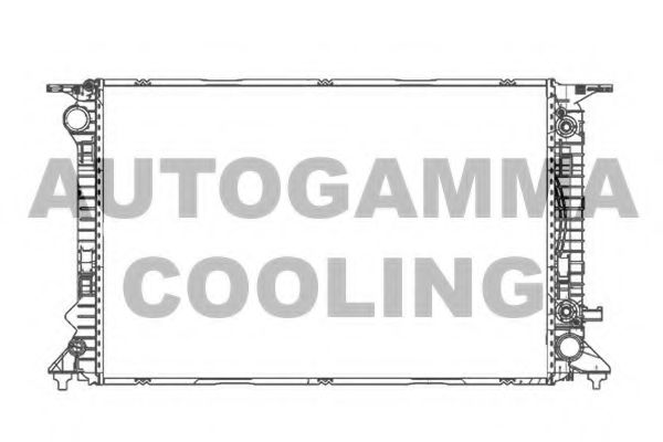 AUTOGAMMA 105611 Радиатор охлаждения двигателя для AUDI Q5