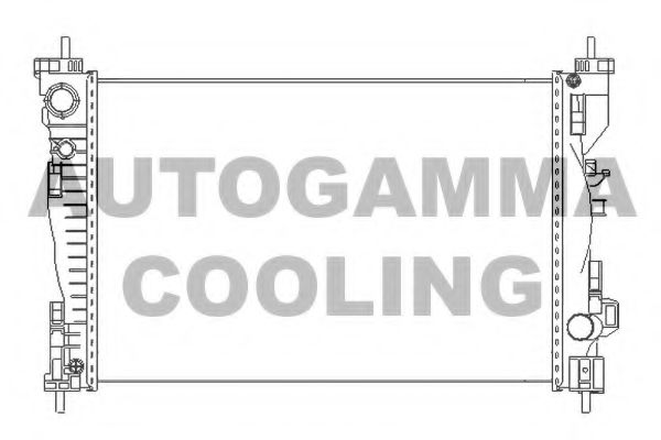 AUTOGAMMA 105626 Радиатор охлаждения двигателя AUTOGAMMA для ALFA ROMEO