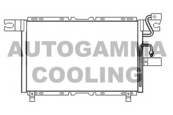 AUTOGAMMA 105644 Радиатор кондиционера для ISUZU
