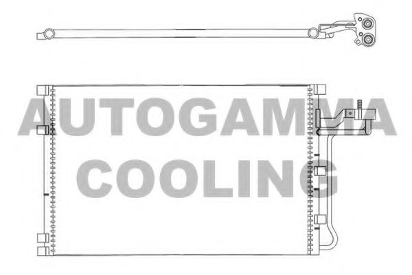AUTOGAMMA 105650 Радиатор кондиционера для VOLVO C70