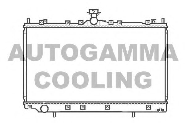 AUTOGAMMA 105659 Радиатор охлаждения двигателя для MITSUBISHI