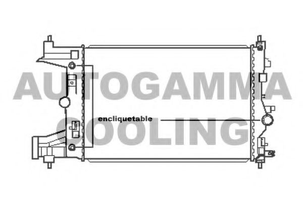 AUTOGAMMA 105669 Радиатор охлаждения двигателя для CHEVROLET CRUZE