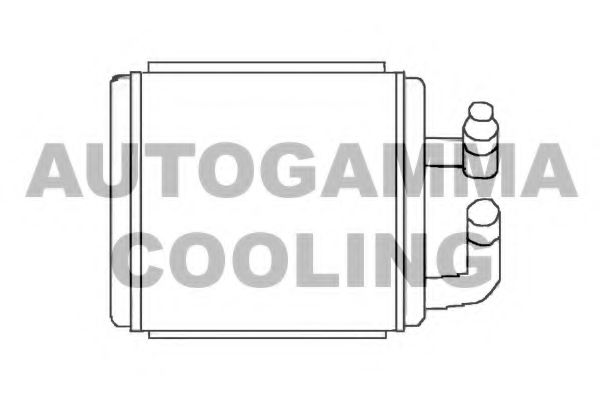 AUTOGAMMA 105745 Радиатор печки для HYUNDAI H200