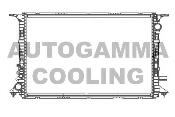 AUTOGAMMA 105748 Радиатор охлаждения двигателя для AUDI A8