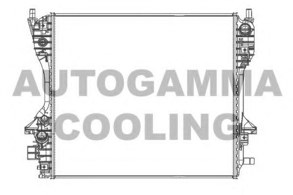 AUTOGAMMA 105753 Радиатор охлаждения двигателя для JAGUAR XF