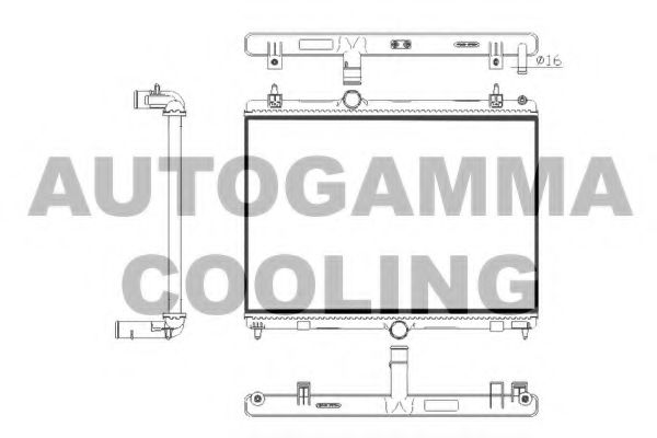 AUTOGAMMA 105770 Радиатор охлаждения двигателя для PEUGEOT 508