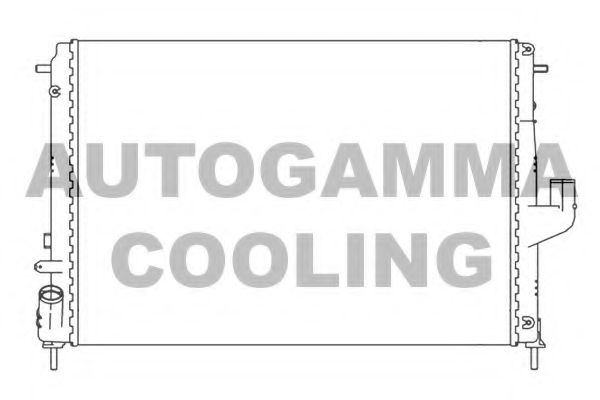AUTOGAMMA 105782 Радиатор охлаждения двигателя для DACIA