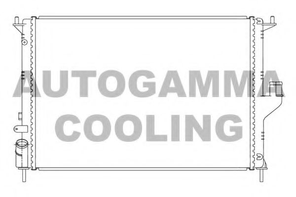 AUTOGAMMA 105783 Радиатор охлаждения двигателя для DACIA DUSTER