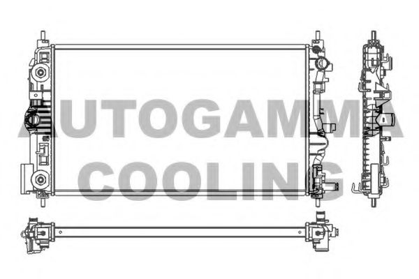 AUTOGAMMA 105788 Радиатор охлаждения двигателя для CHEVROLET ORLANDO