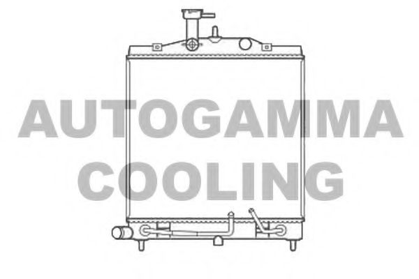 AUTOGAMMA 105806 Радиатор охлаждения двигателя для KIA PICANTO
