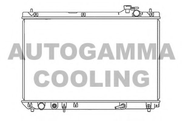 AUTOGAMMA 105809 Радиатор охлаждения двигателя AUTOGAMMA для LEXUS